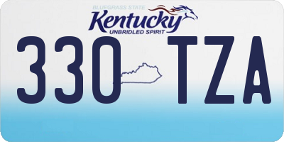 KY license plate 330TZA