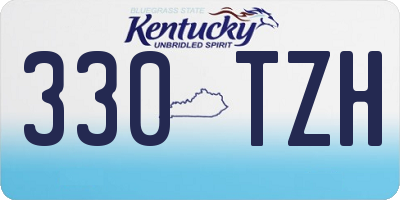 KY license plate 330TZH