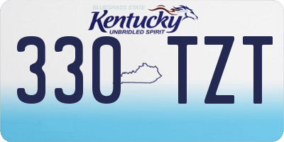 KY license plate 330TZT