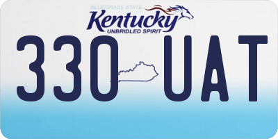 KY license plate 330UAT