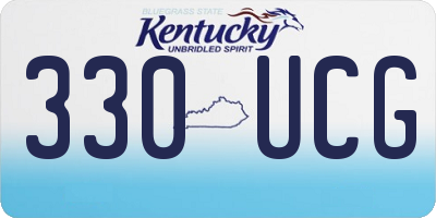 KY license plate 330UCG