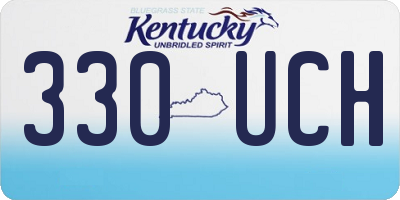 KY license plate 330UCH