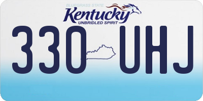 KY license plate 330UHJ