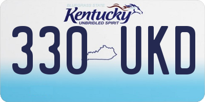 KY license plate 330UKD