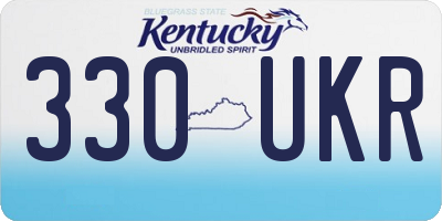 KY license plate 330UKR