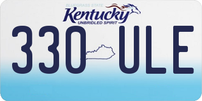 KY license plate 330ULE