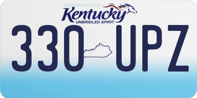KY license plate 330UPZ