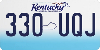 KY license plate 330UQJ