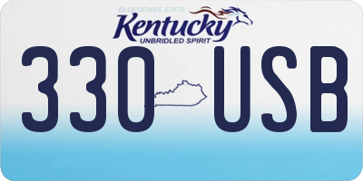 KY license plate 330USB