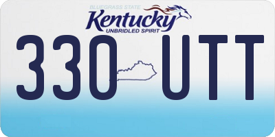 KY license plate 330UTT