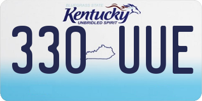 KY license plate 330UUE