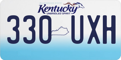 KY license plate 330UXH