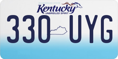 KY license plate 330UYG