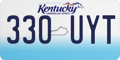 KY license plate 330UYT