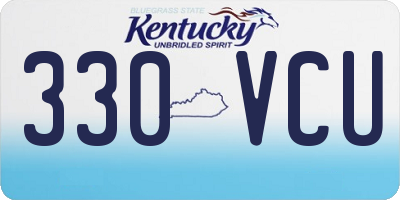 KY license plate 330VCU
