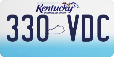 KY license plate 330VDC