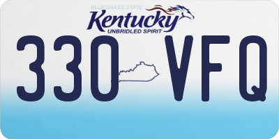 KY license plate 330VFQ