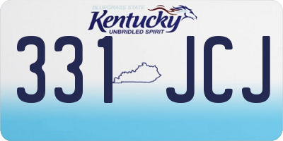 KY license plate 331JCJ