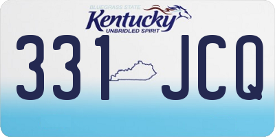 KY license plate 331JCQ