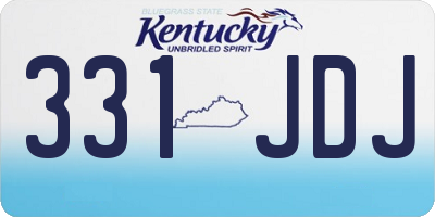 KY license plate 331JDJ