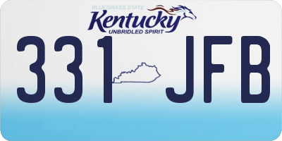 KY license plate 331JFB