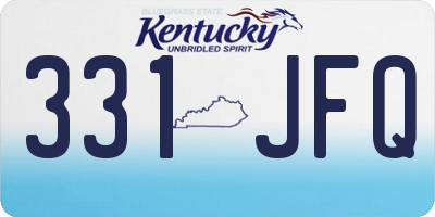 KY license plate 331JFQ