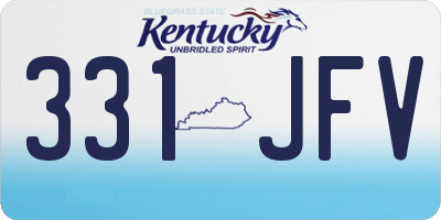 KY license plate 331JFV