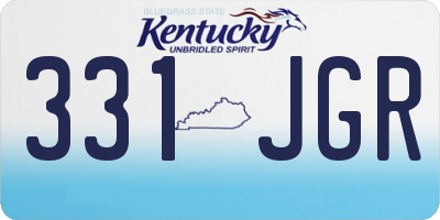 KY license plate 331JGR