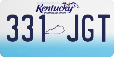 KY license plate 331JGT