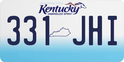 KY license plate 331JHI