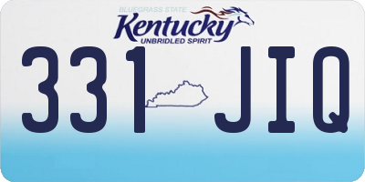 KY license plate 331JIQ