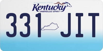 KY license plate 331JIT