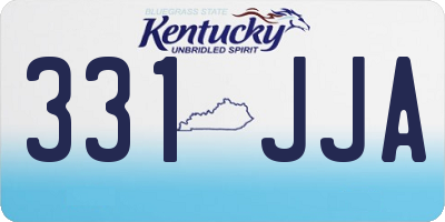 KY license plate 331JJA