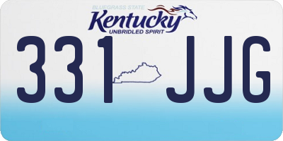 KY license plate 331JJG
