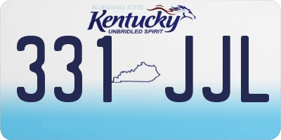KY license plate 331JJL
