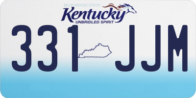 KY license plate 331JJM