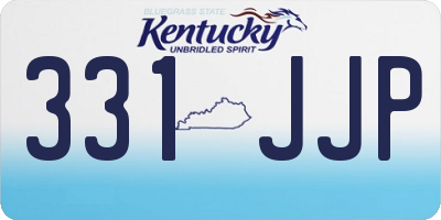 KY license plate 331JJP