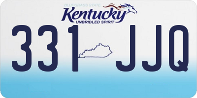 KY license plate 331JJQ