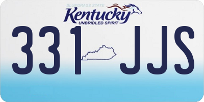 KY license plate 331JJS
