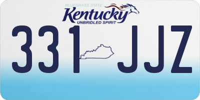 KY license plate 331JJZ