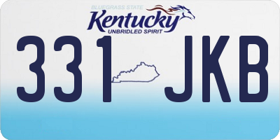 KY license plate 331JKB