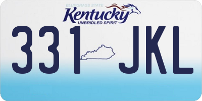 KY license plate 331JKL