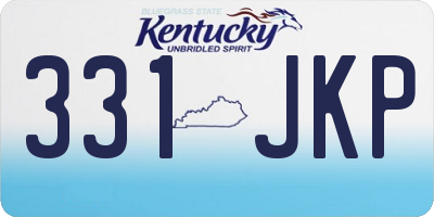 KY license plate 331JKP