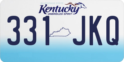 KY license plate 331JKQ