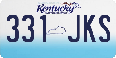 KY license plate 331JKS