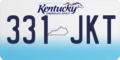 KY license plate 331JKT