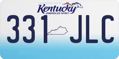 KY license plate 331JLC