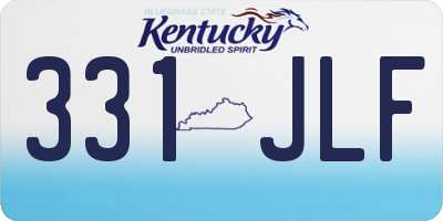 KY license plate 331JLF