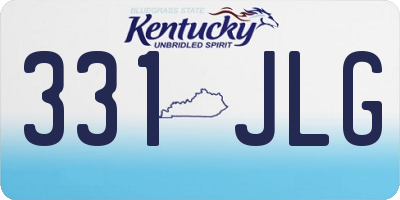 KY license plate 331JLG
