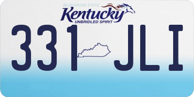 KY license plate 331JLI